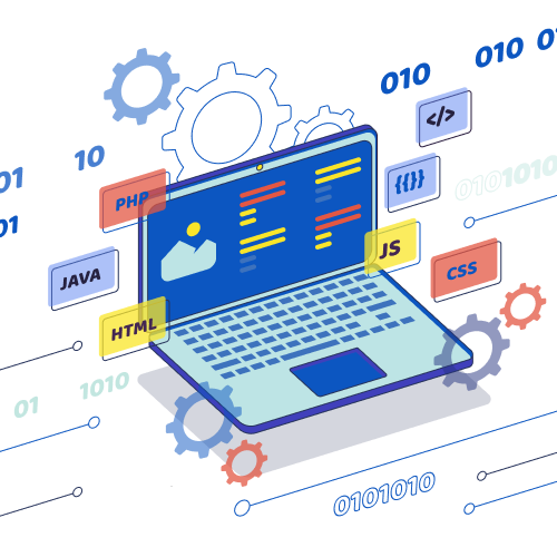 Website development illustration